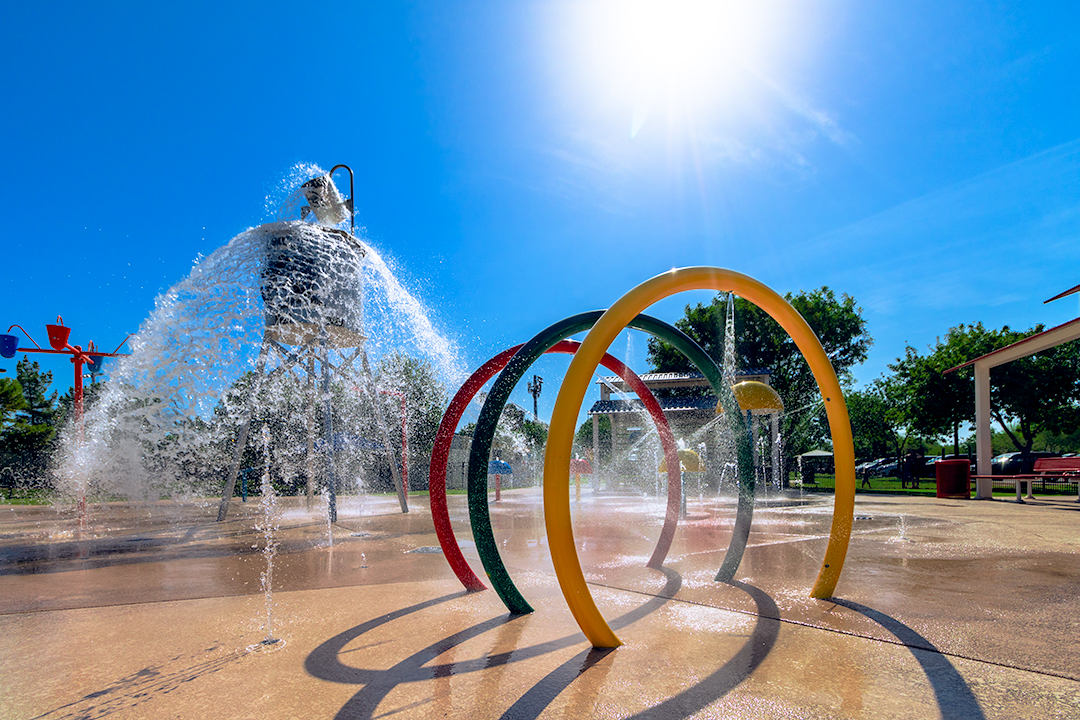 Splash Zone Commercial splash pad innovation and installation.